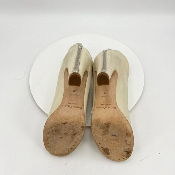 Officine Creative Women Size EU 39 Us 9 Cream Tan Suede Back Zip Ankle Boot - Picture 11 of 16